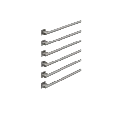 Scaldasalviette , 6 bracci , sporgenza a destra , senza comando - Dark Chrome - 83 316 980-19