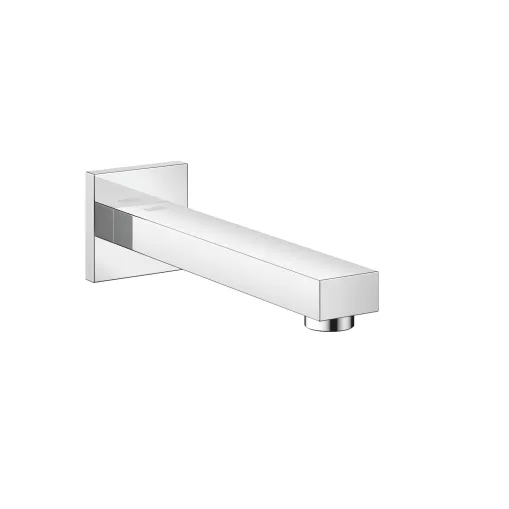 SYMETRICS Chrome Washstand faucets: Wall-mounted basin spout without pop-up waste