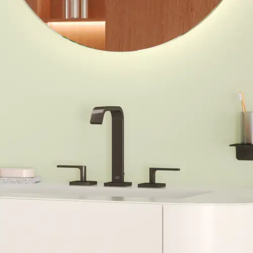 IMO Three-hole basin mixer with pop-up waste - Brushed Gold (PVD) - 20 713 671-37