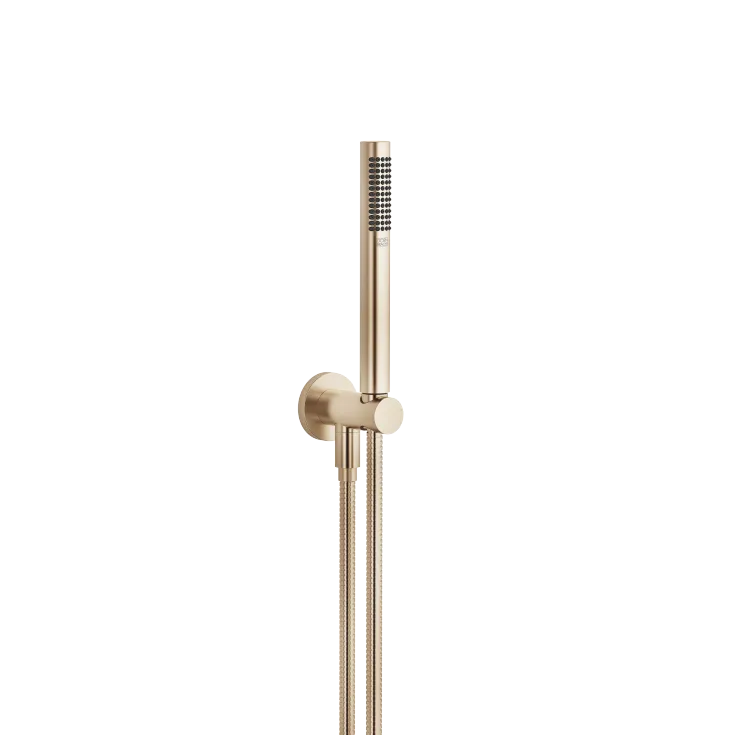 Hand shower set with integrated shower holder - Brushed Light Gold - 27 802 660-27 0050