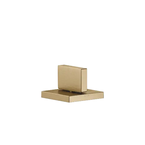 MEM Deck valve anti-clockwise closing hot - Brushed Dark Brass (PVD) - 20 004 783-39
