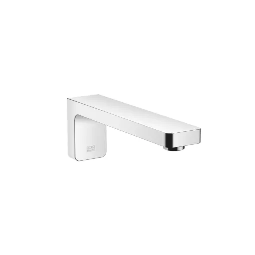 LULU Chrome Washstand faucets: Wall-mounted basin spout without pop-up waste