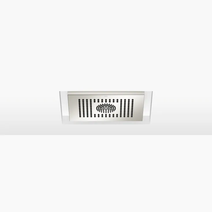 Rain shower for recessed ceiling installation with light 300 x 240 mm - Platinum - 28 044 980-08 0010