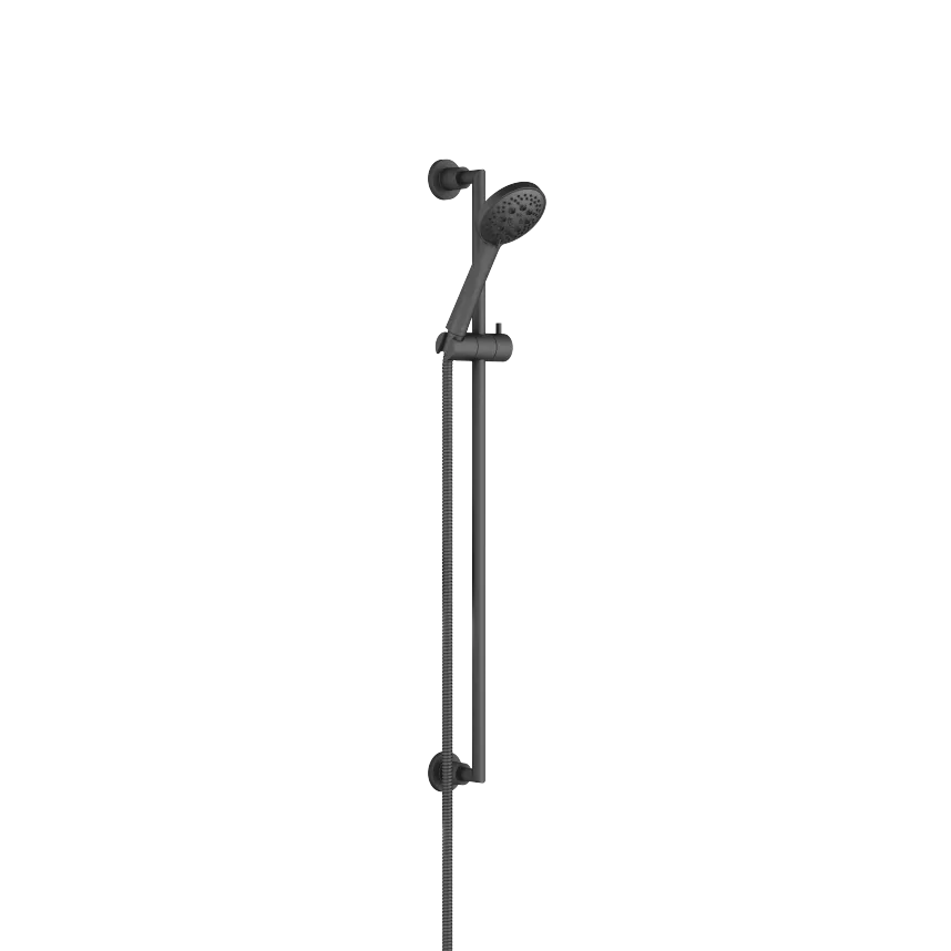 Instmaier Duscharmatur DS4 – Schwarzes Duschset Mit Großem Regenduschkopf Und Handbrause, 3 Funktionen