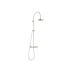 TARA Showerpipe with shower thermostat without hand shower FlowReduce 220 mm - Brushed Champagne (22kt Gold) - 34 463 892-46 0050