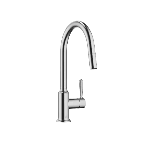 VAIA Single-lever mixer Pull-down with spray function - Brushed Chrome - 33 870 809-93 0010