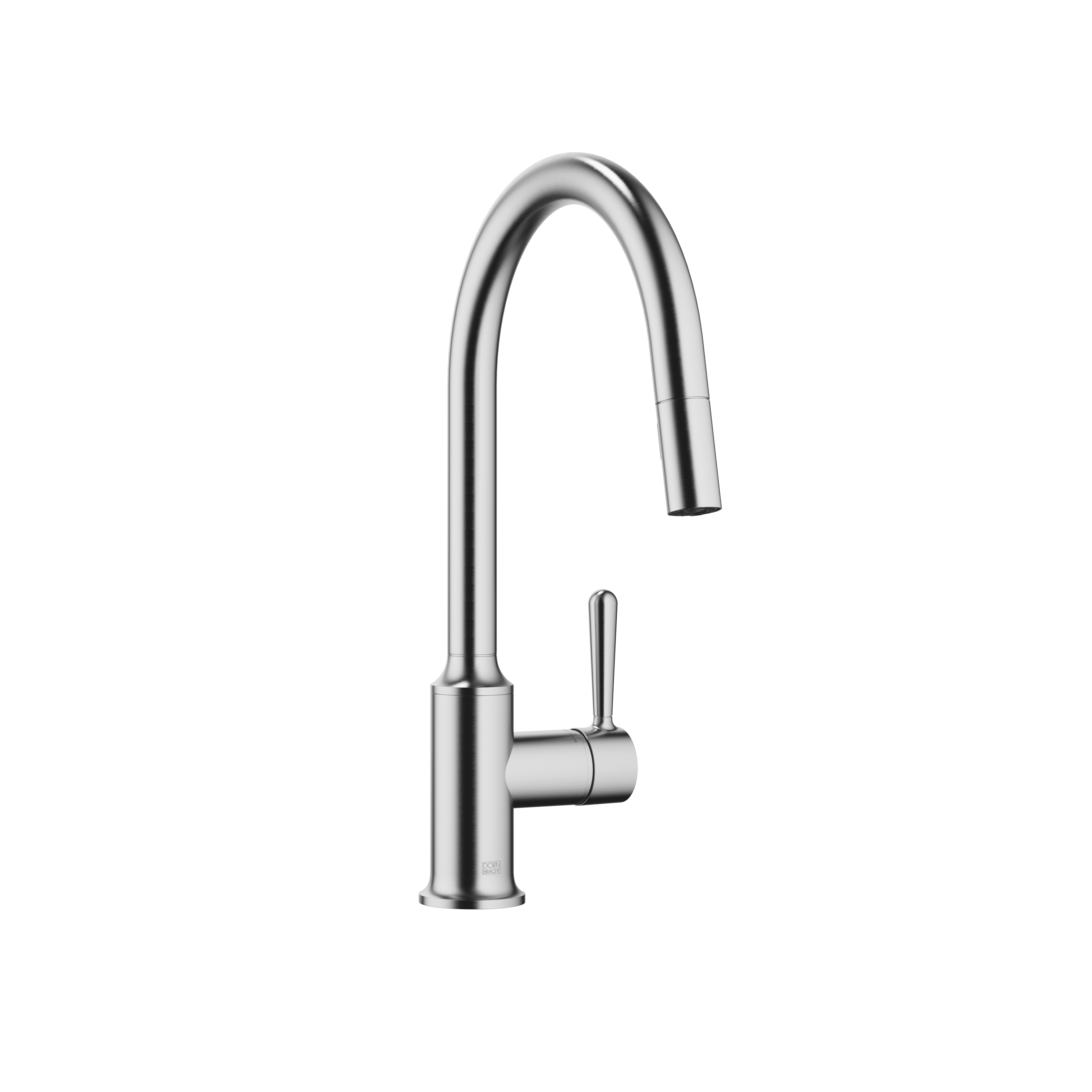 VAIA Brushed Chrome : Single-lever mixer pull-down with spray function