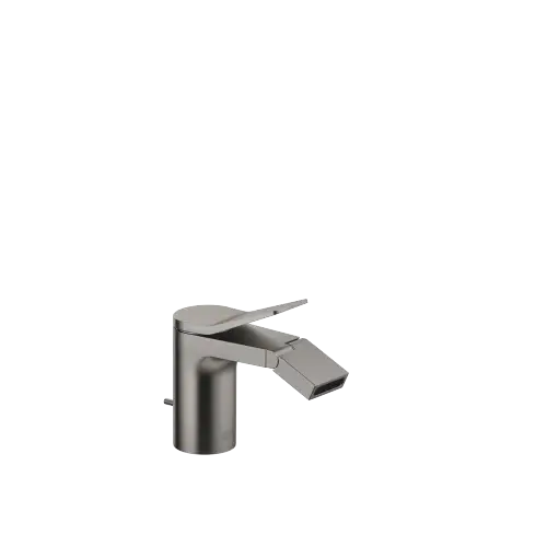 LISSÉ Miscelatore monocomando bidet con piletta - Dark Platinum spazzolato - 33 600 845-99
