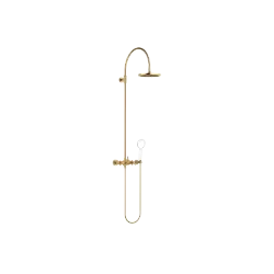 TARA Colonne de douche avec mélangeur de douche sans douchette FlowReduce 220 mm - Laiton brossé (Or 23cts) - 26 632 892-28