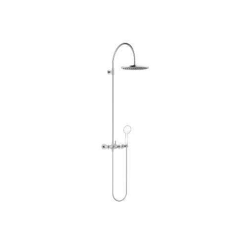 TARA Showerpipe with shower mixer without hand shower 300 mm - Brushed Chrome - 26 622 892-93 0050