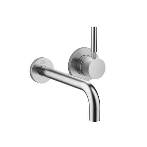 EDITION PRO Wall-mounted single-lever basin mixer without pop-up waste - Brushed Chrome - 36 812 626-93