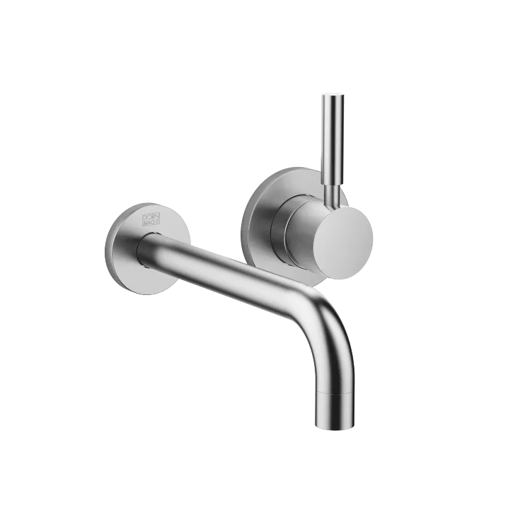 EDITION PRO Wall-mounted single-lever basin mixer without pop-up waste - Brushed Chrome - 36 812 626-93