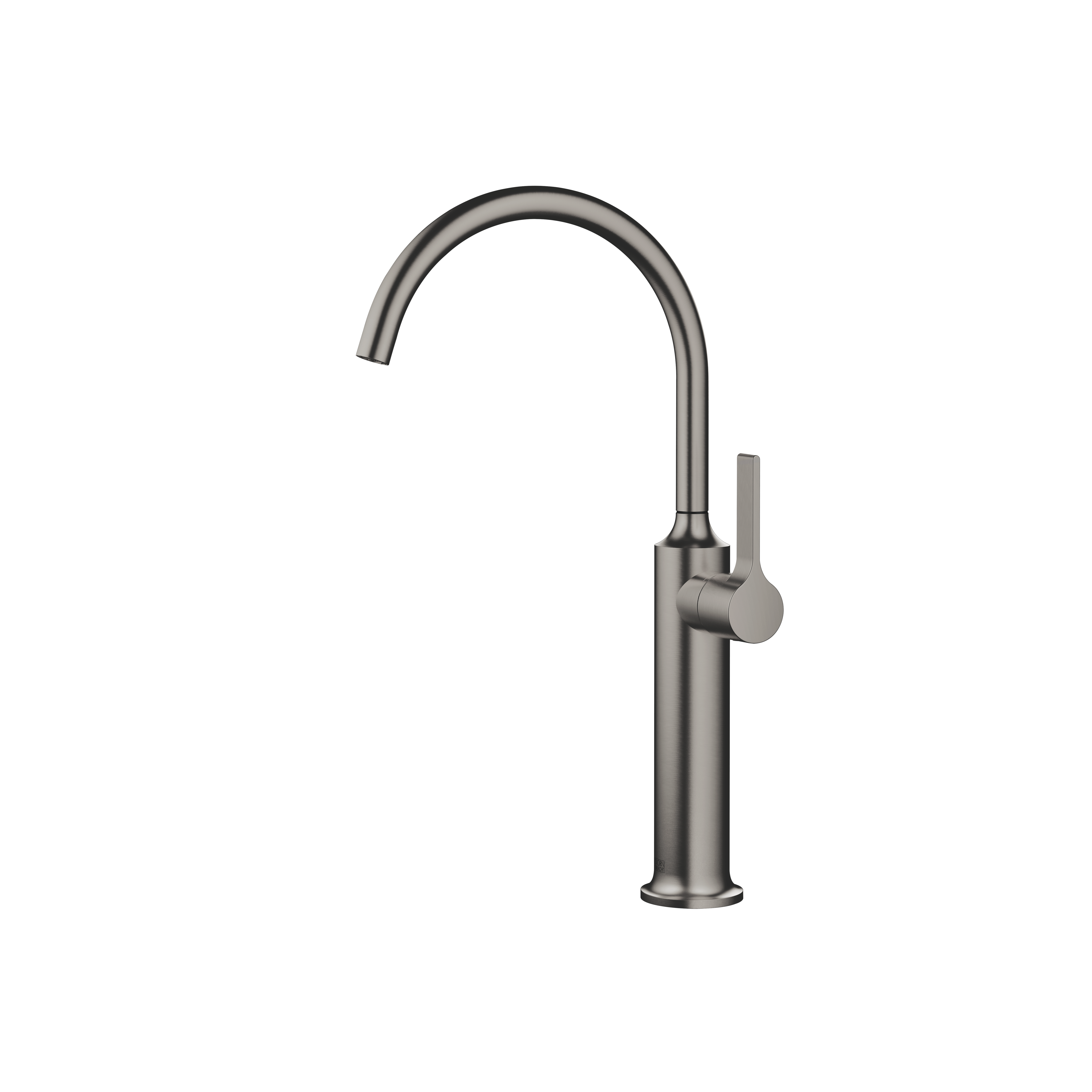 VAIA Brushed Dark Platinum : Single-lever basin mixer with raised