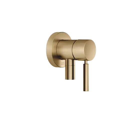 Miscelatore monocomando incasso con piastra di copertura con attacco doccia incluso - Dark Brass spazzolato (PVD) - 36 046 660-39