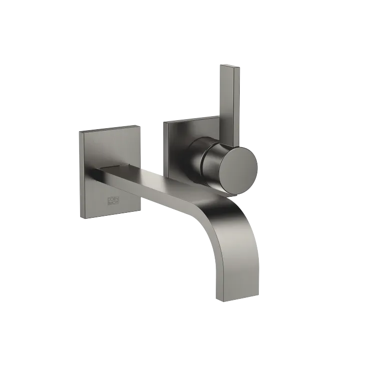 MEM Mitigeur monocommande de lavabo mural sans garniture d’écoulement - Dark Platinum brossé - 36 861 782-99