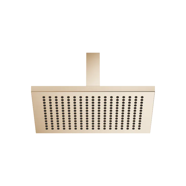 Rain shower with ceiling fixing FlowReduce 300 x 240 mm - Brushed Champagne (22kt Gold) - 28 774 980-46