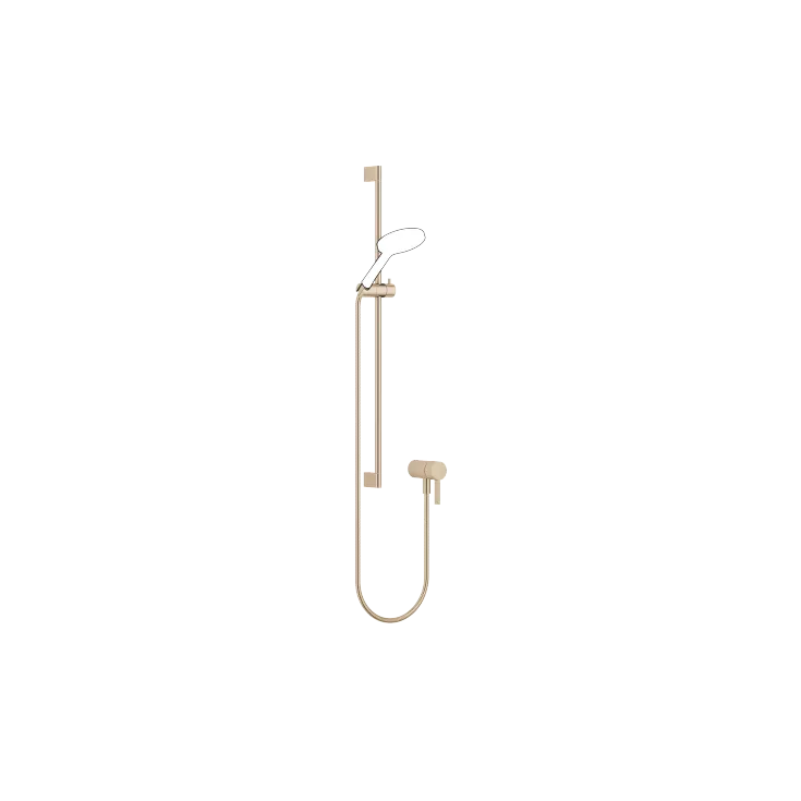 Concealed single-lever mixer with integrated shower connection with shower set without hand shower - Brushed Light Gold - 36 110 970-27