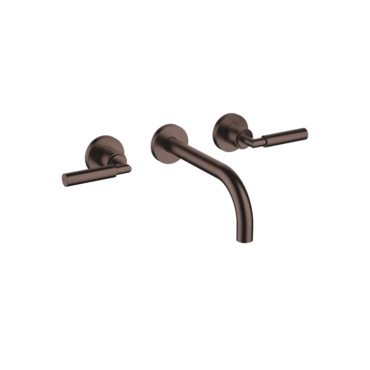 TARA Wall-mounted basin mixer without pop-up waste - Brushed Dark Bronze (PVD) - 36 712 882-43