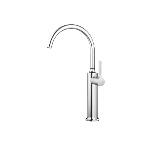 VAIA Single-lever basin mixer with raised base without pop-up waste - Chrome - 33 534 809-00