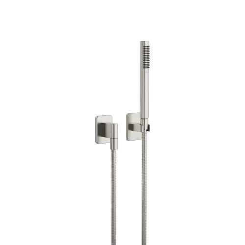LULU Hand shower set with individual rosettes - Brushed Platinum - 27 808 710-06