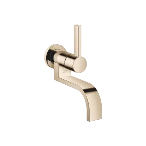 MEM Wall-mounted single-lever basin mixer without pop-up waste - Champagne (22kt Gold) - 36 805 782-47