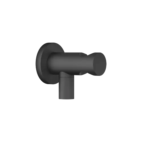 Wandanschlussbogen mit integriertem Brausehalter - Schwarz matt - 28 490 660-33