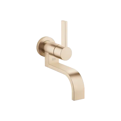 MEM Wall-mounted single-lever basin mixer without pop-up waste - Brushed Champagne (22kt Gold) - 36 805 782-46