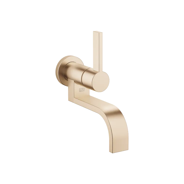 MEM Waschtisch-Wand-Einhandbatterie ohne Ablaufgarnitur - Champagne gebürstet (22kt Gold) - 36 805 782-46