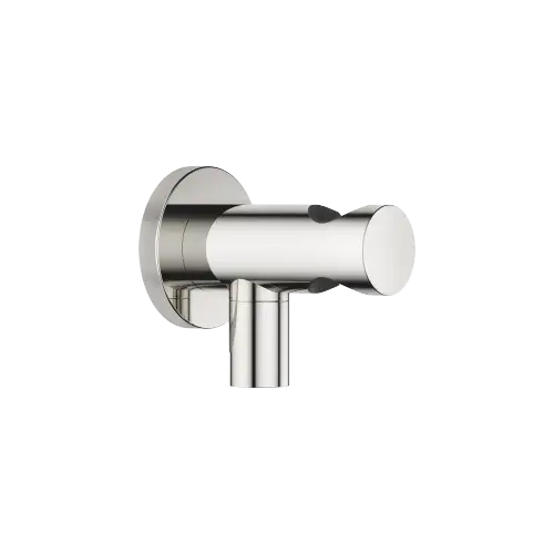 Wall elbow with integrated wall bracket - Platinum - 28 490 660-08