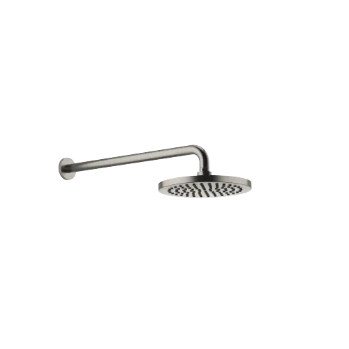 Regenbrause mit Wandanbindung FlowReduce 220 mm - Platin gebürstet - 28 646 970-06