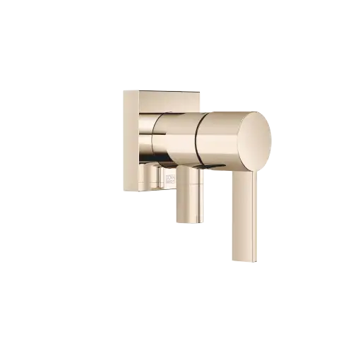 Miscelatore monocomando incasso con piastra di copertura con attacco doccia incluso - Champagne (Oro 22k) - 36 046 970-47