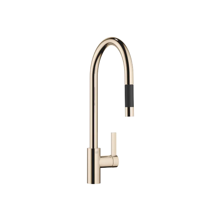 TARA ULTRA Single-lever mixer Pull-down with spray function - Champagne (22kt Gold) - 33 870 875-47 0010