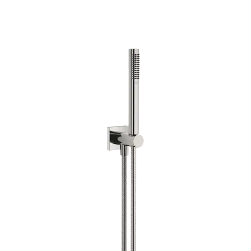 Hand shower set with integrated wall bracket - Platinum - 27 812 970-08 0010