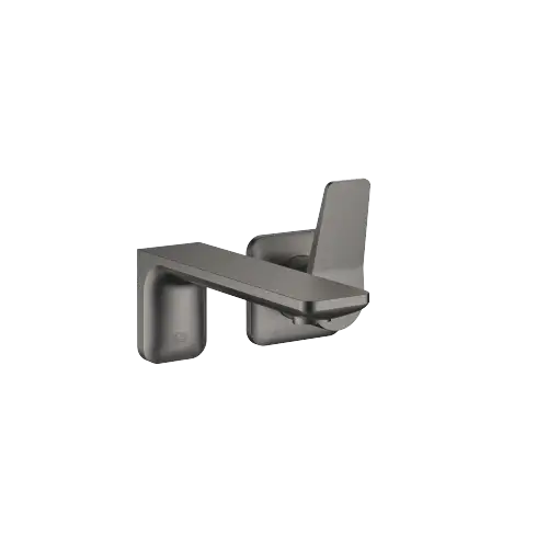 LISSÉ Mitigeur monocommande de lavabo mural sans garniture d’écoulement - Dark Platinum brossé - 36 861 845-99