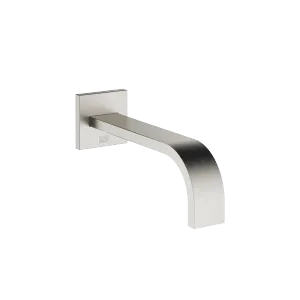 MEM Wall-mounted basin spout without pop-up waste - Brushed Platinum - 13 800 782-06