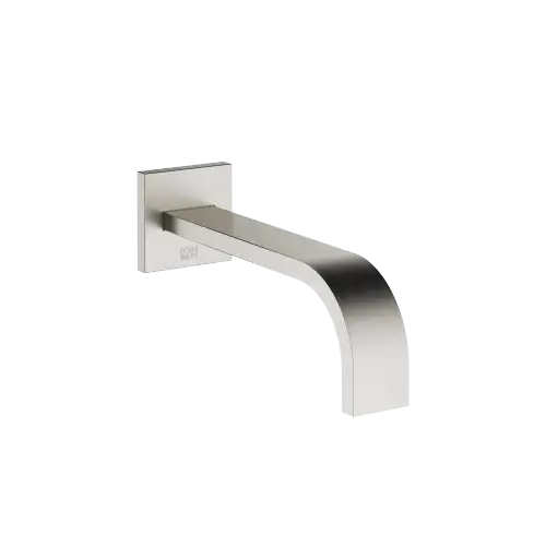 MEM Wall-mounted basin spout without pop-up waste - Brushed Platinum - 13 800 782-06