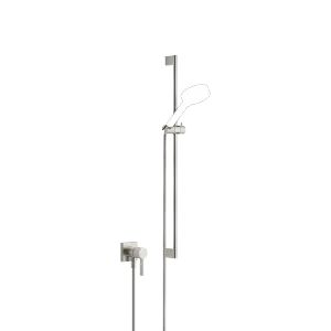 Concealed single-lever mixer with integrated shower connection with shower set without hand shower - Brushed Platinum - 36 013 970-06