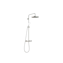 Showerpipe with shower thermostat without hand shower 300 mm - Brushed Platinum - 34 465 979-06 0050