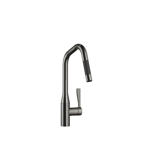 SYNC Single-lever mixer Pull-down with spray function - Dark Chrome - 33 875 895-19