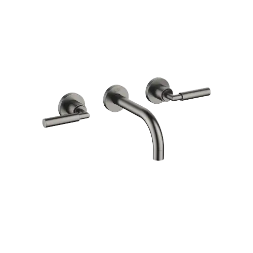 TARA Robinetterie murale pour lavabo sans garniture d’écoulement - Dark Platinum brossé - 36 707 882-99 0010