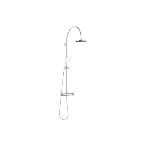 TARA Showerpipe with shower thermostat without hand shower FlowReduce 220 mm - Chrome - 34 458 892-00