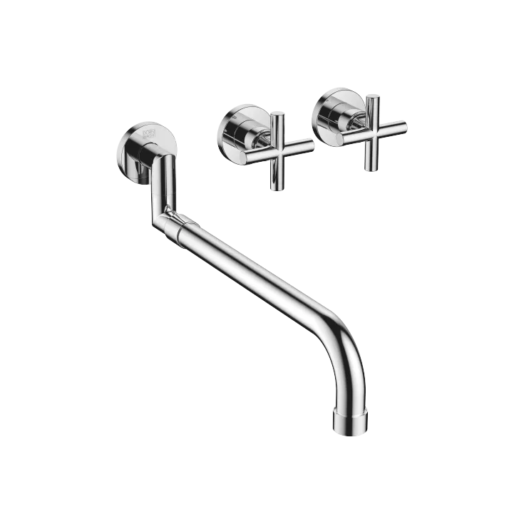 TARA Chrome Kitchen faucets: Wall-mounted sink mixer with 