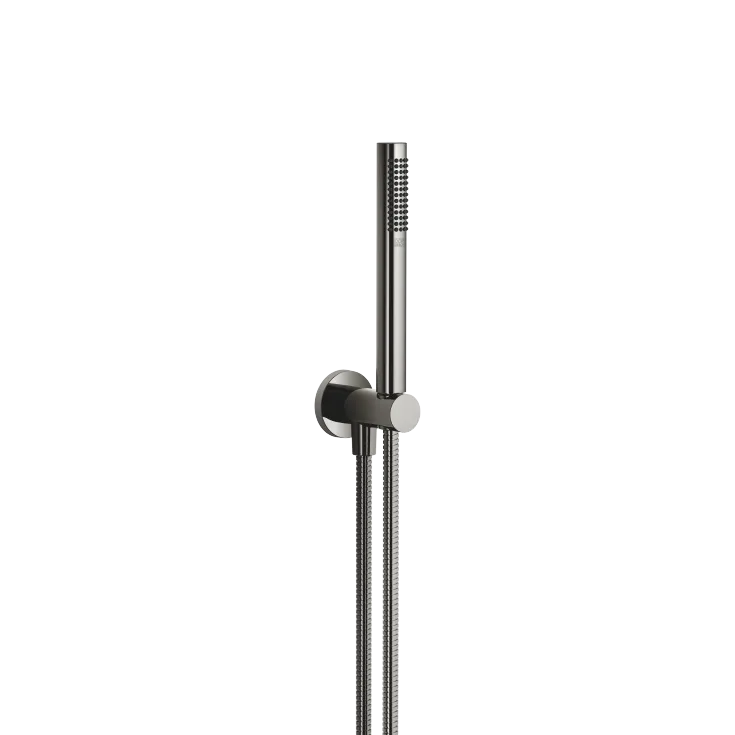 Hand shower set with integrated shower holder FlowReduce - Dark Chrome - 27 812 660-19 0050