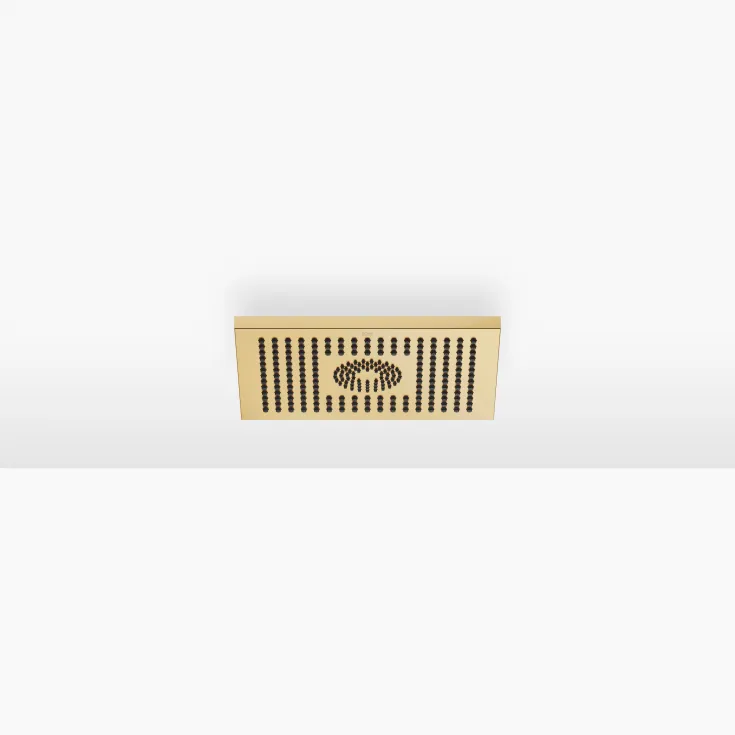 Ducha efecto lluvia para fijación a techo 300 x 240 mm - Latón cepillado (Oro 23k) - 28 041 980-28