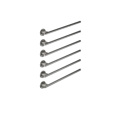 Handtuchwärmer , 6-fach , Ausladung rechts , ohne Bedienelement - Dark Chrome - 83 316 979-19