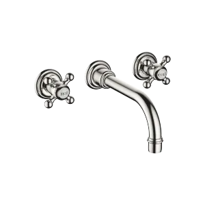 MADISON Wall-mounted basin mixer without pop-up waste - Platinum - 36 712 361-08