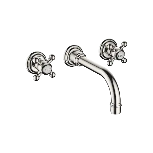 MADISON Wall-mounted basin mixer without pop-up waste - Platinum - 36 712 361-08