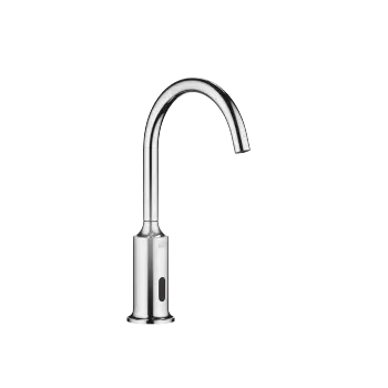 VAIA Chrome : Touchfree Washstand fitting with electronic opening and closing function without pop-up waste
