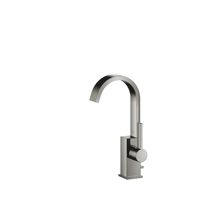 MEM Mitigeur monocommande de lavabo avec garniture d'écoulement - Dark Chrome - 33 502 782-19