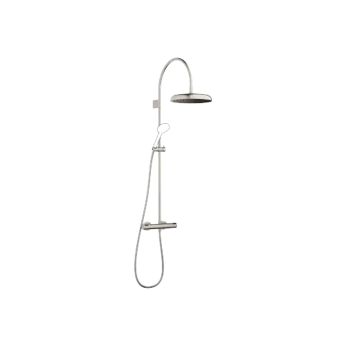 COYA Shower Pipe mit Brause-Thermostat ohne Handbrause - Platin gebürstet - 34 459 404-06